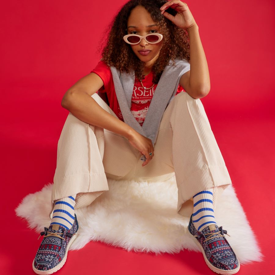 Wendy Winter Sweater - Navy/Multi - Image 2