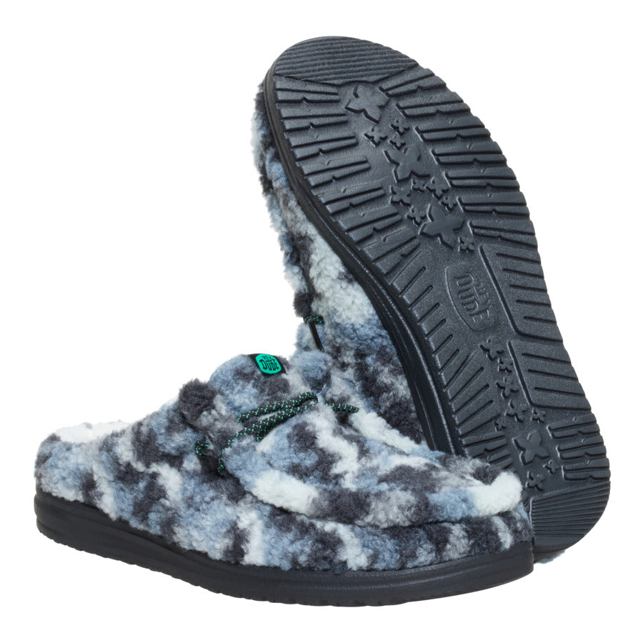 Wally Slipper Cozy Camo - Stormy Blue/Camo - Image 3