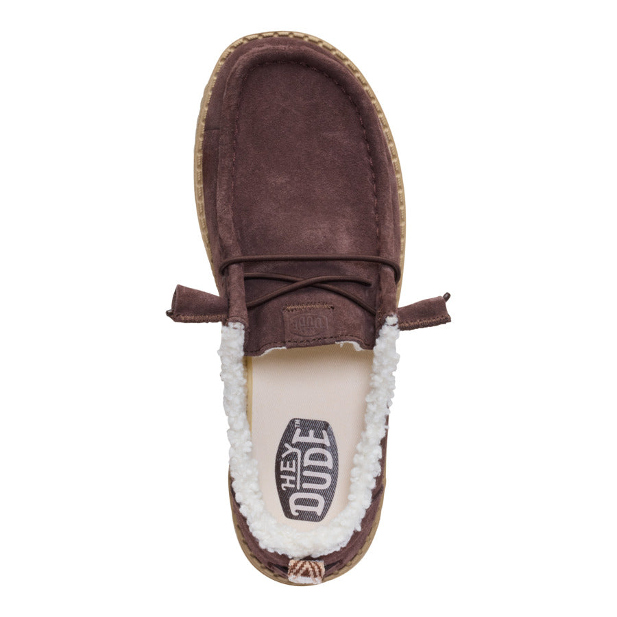 Wendy Suede Shearling - Dark Brown - Image 6